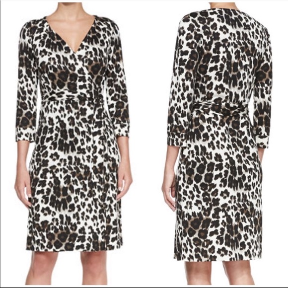 snow leopard print dress